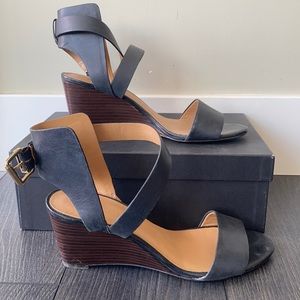 Nine West Strappy Wedged Heels